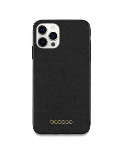 Babaco Premium PU Leather (BPCCLAS308) Σκληρή Θήκη Black / Gold (iPhone 12 Pro Max)