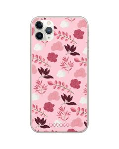 Babaco Flowers Silicone Case (BPCFLOW19526) Θήκη Σιλικόνης 020 Light Pink (iPhone 11 Pro Max)