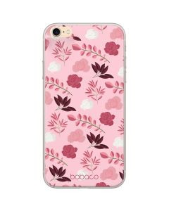 Babaco Flowers Silicone Case (BPCFLOW19522) Θήκη Σιλικόνης 020 Light Pink (iPhone 7 / 8 / SE 2020)