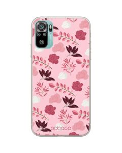 Babaco Flowers Silicone Case (BPCFLOW19671) Θήκη Σιλικόνης 020 Light Pink (Xiaomi Redmi Note 10 / 10S / Poco M5s)
