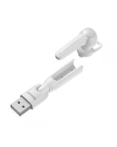 Baseus A05 Earphone Mini Headset with USB Charging Station (NGA05-02) White
