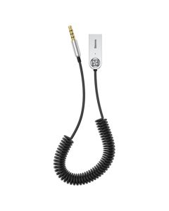 Baseus BA01 Bluetooth 5.0 Audio Receiver (CABA01-01)  AUX Jack Adapter Cable - Black