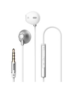 Baseus Encok H06 Lateral In-Ear Earbuds (NGH06-0S) Ακουστικά με Ενσωματωμένο Μικρόφωνο - Silver