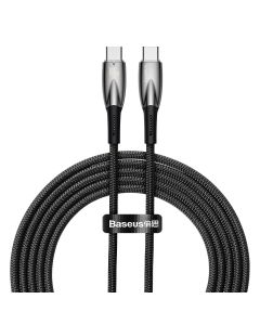 Baseus Glimmer Series Fast Charging Data Cable 100W (CADH000801) Καλώδιο Φόρτισης Type-C to Type-C PD 2m Black