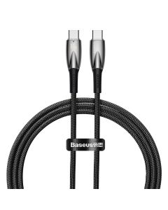 Baseus Glimmer Series Fast Charging Data Cable 100W (CADH000701) Καλώδιο Φόρτισης Quick Charge USB to Type-C 1m Black
