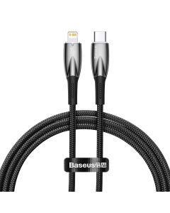 Baseus Glimmer Series Fast Charging Data Cable 20W (CADH000001) Καλώδιο Φόρτισης Quick Charge Type-C to Lightning 1m Black