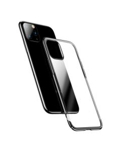 Baseus Glitter Hard Slim Case Transparent / Black (iPhone 11 Pro Max)