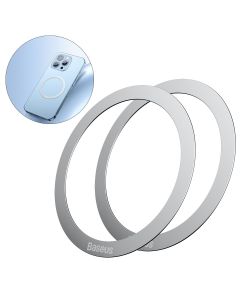 Baseus Halo Series Universal Magnetic Ring 2-Pack (PCCH000012) Μαγνητικός Δακτύλιος - Silver
