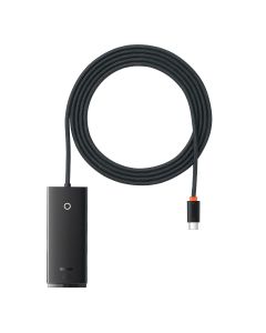 Baseus Lite Series Hub USB Type-C Adapter 4x USB 3.0 2m (WKQX030501) Black
