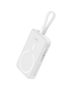 Baseus Magnetic Mini MagSafe 10000mAh 20W Powerbank with built-in Lightning Cable (P10022109223-00) Εξωτερική Μπαταρία - White