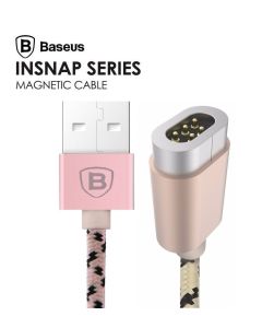 Baseus Insnap Series Magnetic Premium Καλώδιο Γρήγορης Φόρτισης 1 Μέτρου χωρίς μαγνητικό βύσμα - Pink