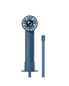 Baseus Mini Portable Fan 4000mAh Power Bank Built-in Lightning Cable (ACFX010003) Φορητό Ανεμιστηράκι - Blue