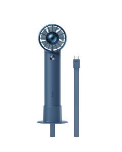 Baseus Mini Portable Fan 4000mAh Power Bank Built-in Type-C Cable (ACFX010103) Φορητό Ανεμιστηράκι - Blue
