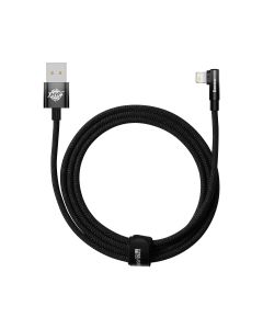 Baseus MVP 2 Elbow Cable 2.4A Καλώδιο Φόρτισης (CAVP000101) USB to Lightning 2m Black