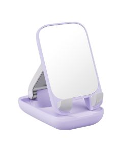 Baseus Seashell Adjustable Stand with Mirror (B10551501511-00) Βάση Στήριξης Smartphone με Καθρέπτη - Purple