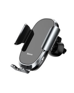 Baseus Smart Car Mount Gravity Air Vent Electric Auto Lock Holder (SUGENT-ZN0S) Silver