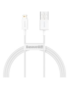 Baseus Superior Charging Data Cable (CALYS-A02) Καλώδιο Φόρτισης Quick Charge 2.4A USB to Lightning 1m White
