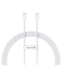 Baseus Superior Series ll Charging Data Cable 30W (P10365200211-01) Καλώδιο Φόρτισης Type-C to Type-C 2m White