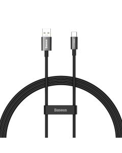 Baseus Superior Series Charging Cable 65W SUPERVOOC (CAYS000901) Καλώδιο Φόρτισης Quick Charge USB to Type-C 1m Black