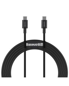 Baseus Superior Charging Data Cable 100W (CATYS-C01) Καλώδιο Φόρτισης 5A Type-C to Type-C 2m Black