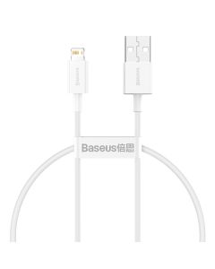 Baseus Superior Charging Data Cable (CALYS-02) Καλώδιο Φόρτισης Quick Charge 2.4A USB to Lightning 0.25m White