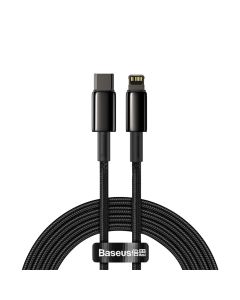 Baseus Tungsten Gold Fast Charging Data Cable 20W (CATLWJ-A01) Καλώδιο Φόρτισης Type-C PD to Lightning 2m Black