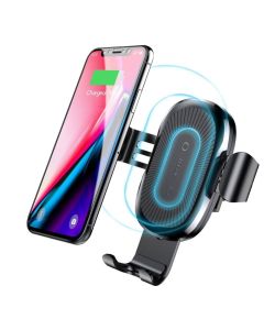 Baseus Qi Wireless Fast Charger Air Vent Gravity Car Mount Black