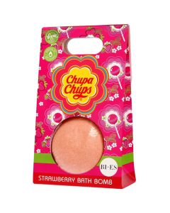Bi-Es Kids Chupa Chups Bath Bomb Strawberry Bag 165g Αφρόλουτρο με Άρωμα Φράουλας - Pink
