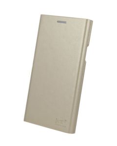 Beeyo Book Grande Wallet Case Θήκη Πορτοφόλι με Stand - Gold (Huawei P9 Lite Mini)