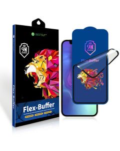 Bestsuit Flex-Buffer Hybrid Glass with Antibacterial Biomaster Coating Αντιχαρακτικό 9H - Black (iPhone Xs Max / 11 Pro Max)