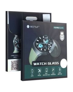 Bestsuit Flexible Hybrid Full Face Αντιχαρακτικό Γυαλί 5H Tempered Glass Black (Samsung Galaxy Watch 5 44mm)