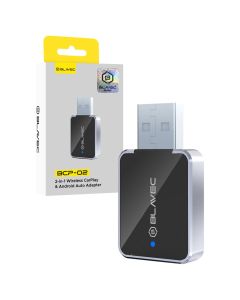 Blavec BCP-02 Wireless CarPlay / Android Auto Adapter USB A / Type-C (CPAABCP02-BWUB) Ασύρματος Αντάπτορας Αυτοκινήτου - Black - MT81917