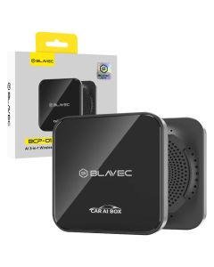 Blavec BCP-01 Wireless CarPlay / Android Auto AI Box USB A / Type-C Cables (CPAABCP01-BWB) Ασύρματος Αντάπτορας Αυτοκινήτου - Black - MT81919