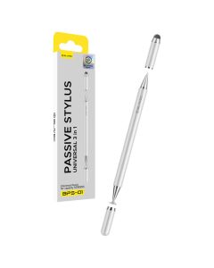 Blavec BPS-01 Passive Stylus Pen Universal 3 in 1 (BPS01-UW) Γραφίδα - White - MT83420