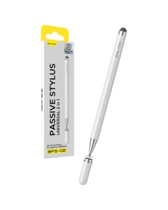 Blavec BPS-02 Passive Stylus Pen Universal 2 in 1 (BPS02-UW) Γραφίδα - White - MT83423