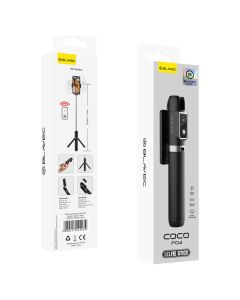 Blavec Selfie Stick Coco P-04 Tripod + Remote Control 0,7m (SSCP04-TRB07) Black - MT83434