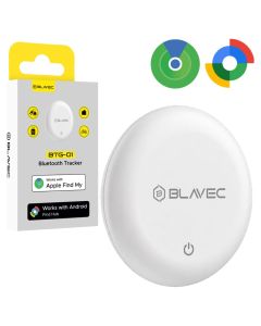 Blavec Tracker GPS Tag BTG-01 Bluetooth Dual for Android / Apple (BTBTG01-W) Μπρελόκ Ανίχνευσης Αντικειμένων - White - MT84180