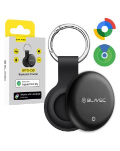 Blavec Tracker GPS Tag BTG-02 Bluetooth Dual for Android / Apple + Keyring (BTBTG02-B) Μπρελόκ Ανίχνευσης Αντικειμένων - Black - MT84644