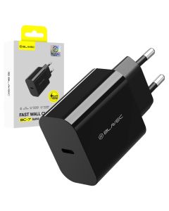 Blavec Wall Charger BC-7 GaN4 - Type C - PD QC 45W 3A (TCBC7G4-CB453A) Αντάπτορας Φόρτισης - Black - MT80705