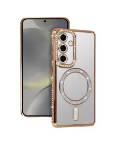Bling Electro MagSafe Cover Case - Θήκη Gold (Samsung Galaxy S25)