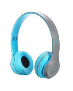 Bluetooth Wireless Headphones P47 4.2+EDR Ασύρματα Στερεοφωνικά Ακουστικά Blue