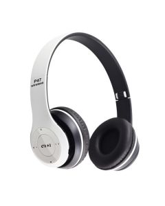 Bluetooth Wireless Headphones P47 4.2+EDR Ασύρματα Στερεοφωνικά Ακουστικά White