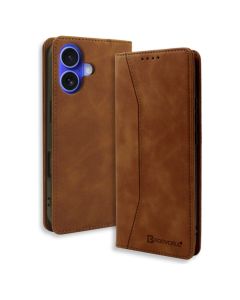 Bodycell Book Case Pu Leather iPhone 17 Brown - MD02951