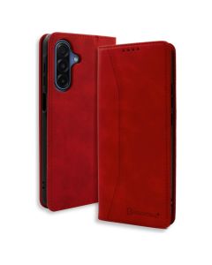 Bodycell Book Case Pu Leather Samsung A17 Red - MD02970