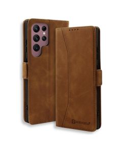 Bodycell Book Case Pu Leather Samsung S25 Ultra 5G Brown - MD02703