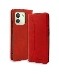 Bodycell Book Case Pu Leather Xiaomi Note 17 Pro Max 5G Red - MD03469