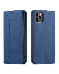 Bodycell PU Leather Book Case Θήκη Πορτοφόλι με Stand - Blue (iPhone 11)