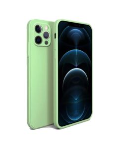 Bodycell Square Liquid Silicone Case - Light Green (iPhone 12 Pro)