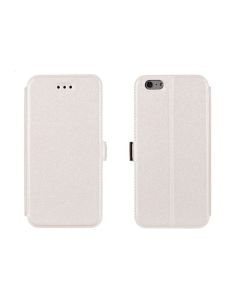 Tel1 Book Pocket Stand Case Θήκη Πορτοφόλι Λευκή (Sony Xperia E4G)