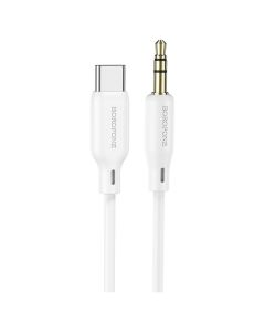 Borofone BL18 Cable Audio Jack 3.5mm to Type C Καλώδιο 1m - White
